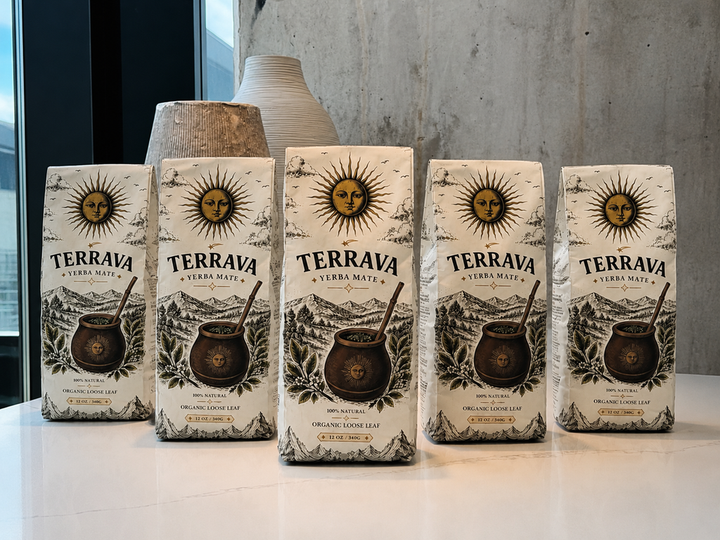 Terrava Organic Yerba Mate 5-Pack | Premium Argentine Loose Leaf
