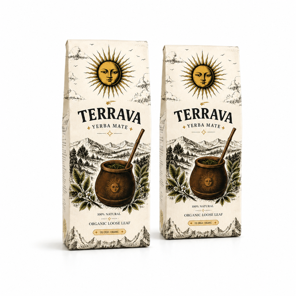Terrava Organic Yerba Mate 2-Pack | Premium Argentine Loose Leaf